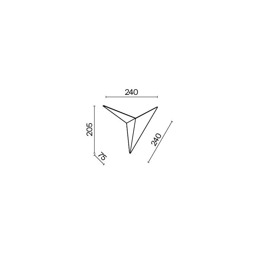 Maytoni C808WL-L3B - Aplique LED TRAME LED/3W/230V negro