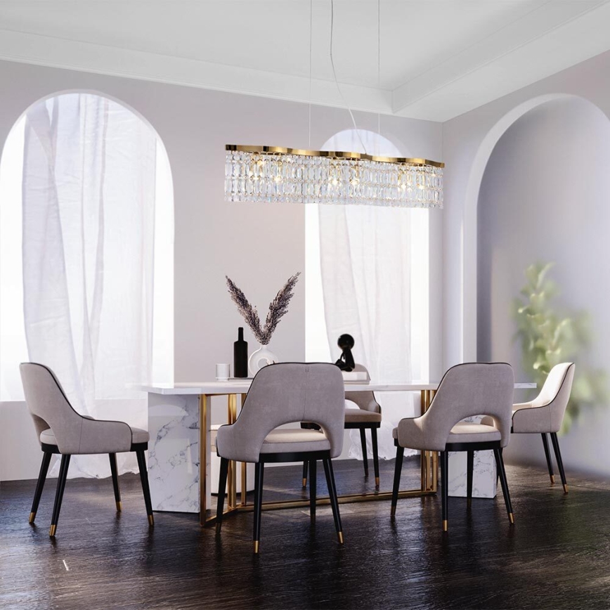 Maytoni DIA005PL-06G - Lámpara colgante DUNE 6xE14/60W/230V dorado