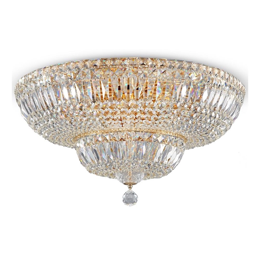 Maytoni DIA100-CL-16-G - Plafón BASFOR 16xE14/60W/230V dorado