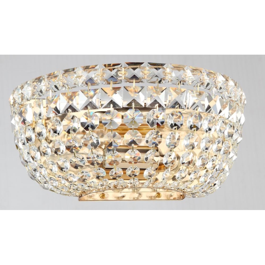 Maytoni DIA100-WL-02-G - Aplique BASFOR 2xE14/60W/230V dorado