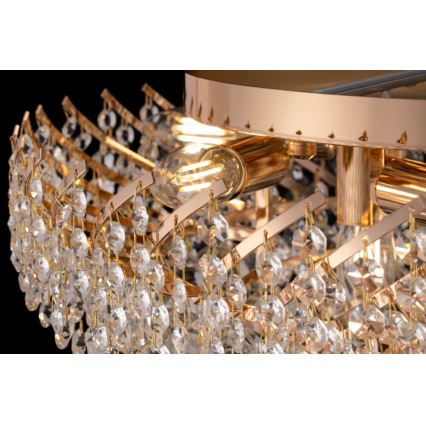 Maytoni DIA120-09-G - Plafón KAROLINA 9xE14/40W/230V