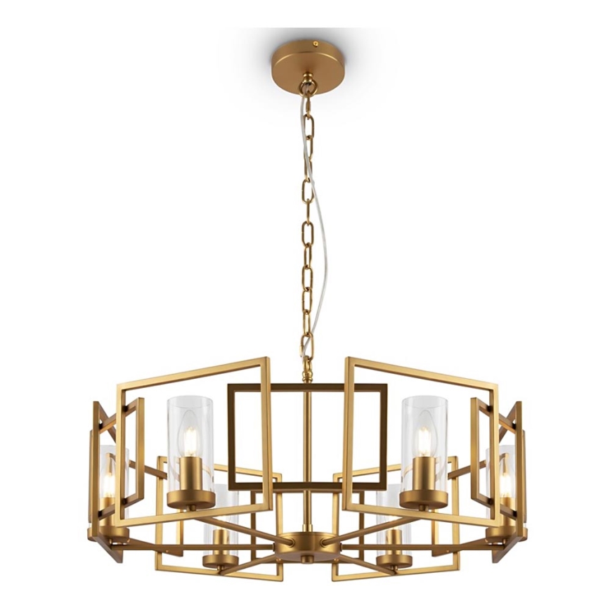 Maytoni H009PL-06G - Lámpara colgante con cadena BOWI 6xE14/40W/230V