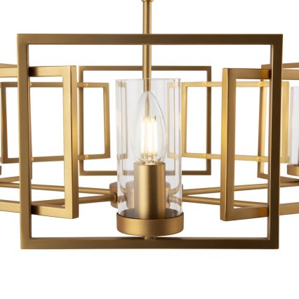 Maytoni H009PL-06G - Lámpara colgante con cadena BOWI 6xE14/40W/230V