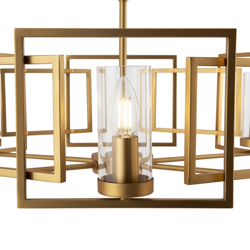 Maytoni H009PL-06G - Lámpara colgante con cadena BOWI 6xE14/40W/230V