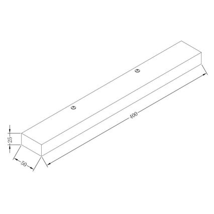 Maytoni MIR011WL-L9B4K - Aplique LED ORION LED/9W/230V negro