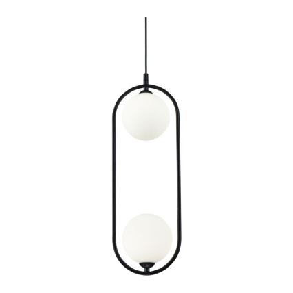 Maytoni MOD013PL-02B - Lámpara colgante RING 2xG9/25W/230V negro