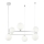 Maytoni MOD013PL-06W - Lámpara de araña en cadena RING 6xG9/25W/230V blanco