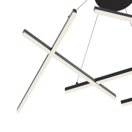 Maytoni MOD016PL-L75B - Lámpara LED colgante LINE LED/79W/230V negro