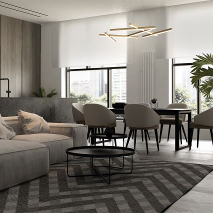 Maytoni MOD016PL-L75MG3K - Lámpara LED colgante LINE LED/79W/230V dorado