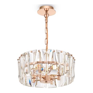 Maytoni MOD043PL-04G - Lámpara colgante con cadena PUNTES 4xE14/60W/230V dorado
