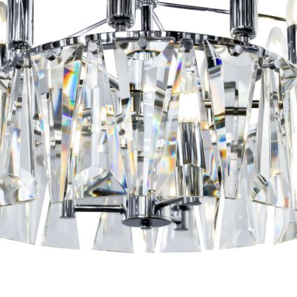 Maytoni MOD043PL-18CH - Lámpara colgante con cadena PUNTES 18xE14/40W/230V cromo brillante
