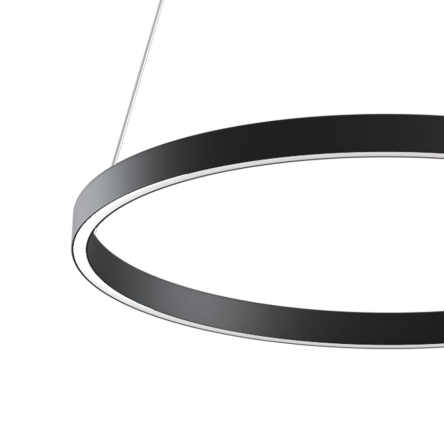 Maytoni MOD058PL-L32B3K - Lámpara LED colgante RIM LED/37W/230V 3000K diá. 60 cm negro