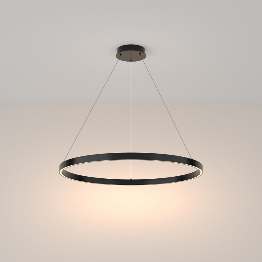 Maytoni MOD058PL-L42B3K - Lámpara LED colgante RIM LED/51W/230V 3000K diá. 80 cm negro
