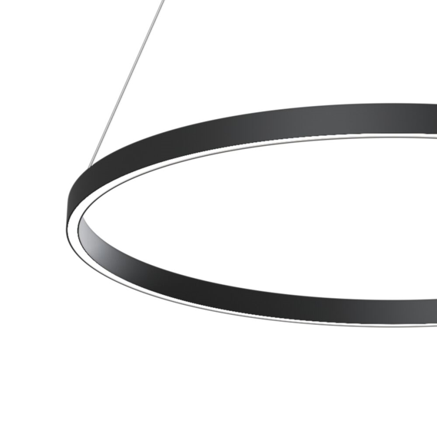 Maytoni MOD058PL-L42B3K - Lámpara LED colgante RIM LED/51W/230V 3000K diá. 80 cm negro