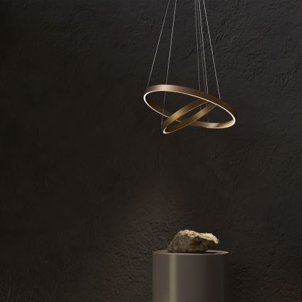 Maytoni MOD058PL-L55BS3K - Lámpara LED colgante RIM LED/61W/230V 3000K diá. 60 cm dorado