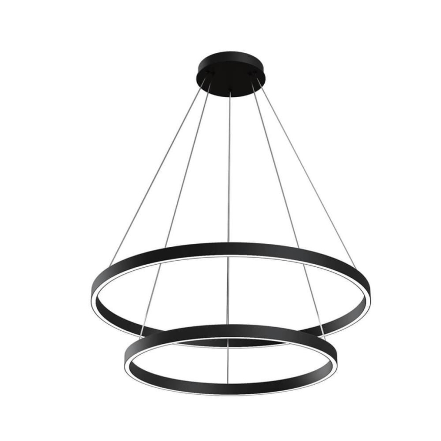 Maytoni MOD058PL-L74B3K - Lámpara LED colgante RIM LED/88W/230V 3000K diá. 80 cm negro