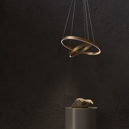 Maytoni MOD058PL-L74BS3K - Lámpara LED colgante RIM LED/88W/230V 3000K diá. 80 cm dorado