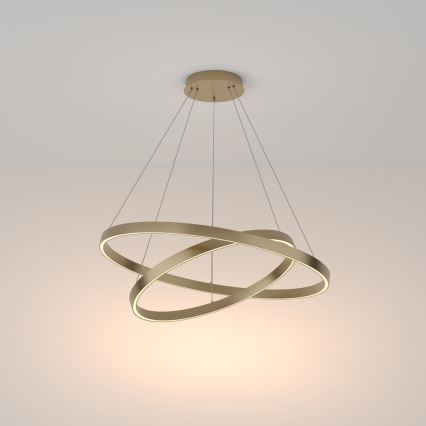Maytoni MOD058PL-L74BS3K - Lámpara LED colgante RIM LED/88W/230V 3000K diá. 80 cm dorado