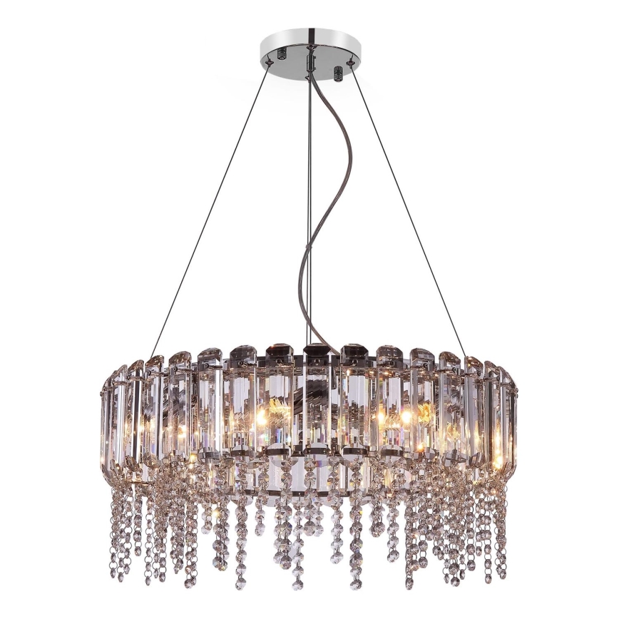 Maytoni MOD097PL-08CH - Lámpara colgante HAIL 8xE14/40W/230V diá. 60,5 cm cromo brillante