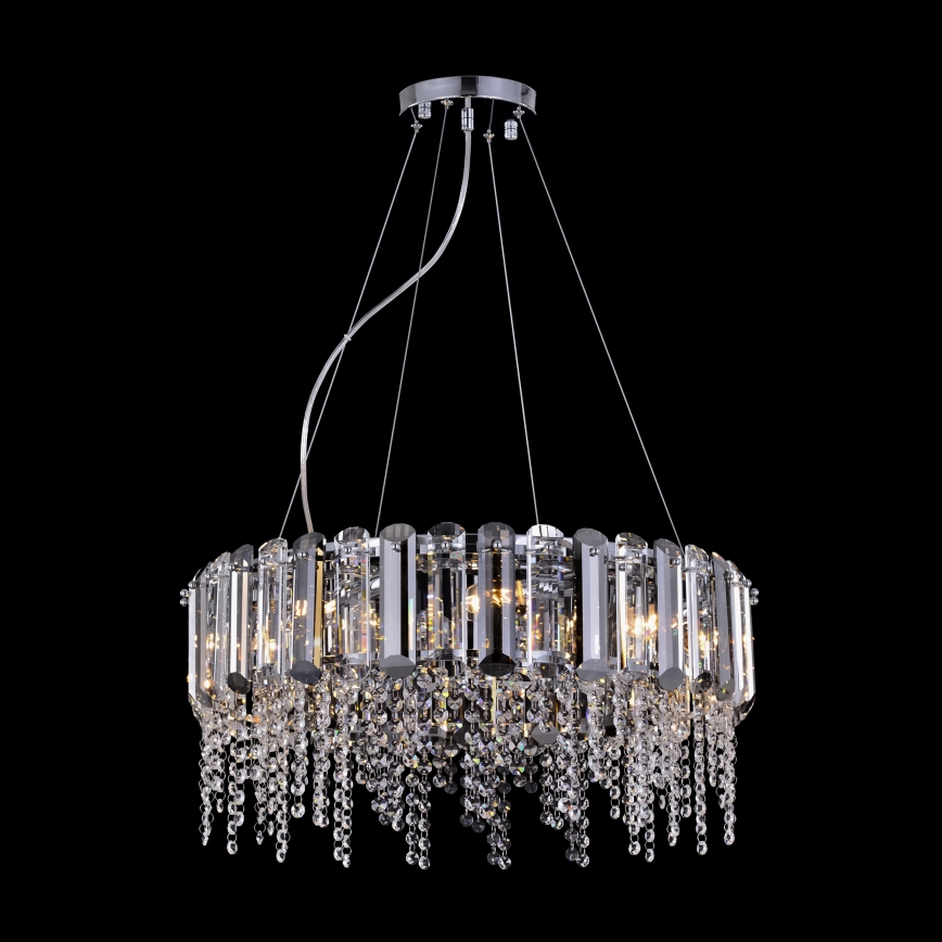 Maytoni MOD097PL-08CH - Lámpara colgante HAIL 8xE14/40W/230V diá. 60,5 cm cromo brillante