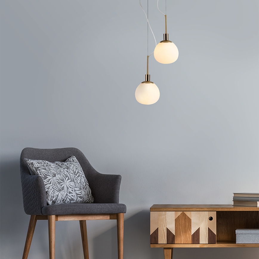 Maytoni MOD221-PL-01-G - Lámpara colgante ERICH 1xE14/40W/230V cobre