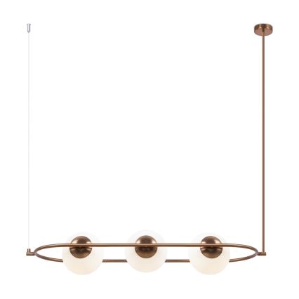 Maytoni MOD221PL-03BS - Lámpara colgante ERICH 3xE14/40W/230V cobre