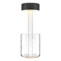 Maytoni MOD229TL-L3B3K1 - Lámpara de mesa portátil LED recargable y regulable LED/3W/5V 2200-4000K negro/transparente
