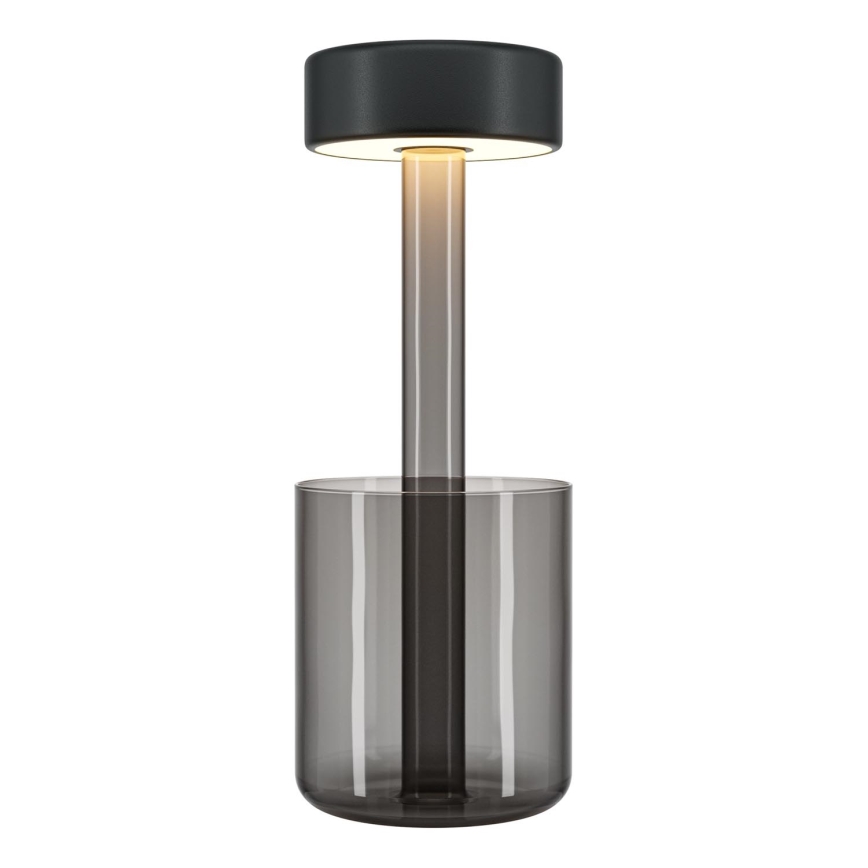 Maytoni MOD229TL-L3B3K3 - Lámpara de mesa portátil recargable LED regulable LED/3W/5V 2200-4000K 2000 mAh negro/gris