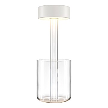 Maytoni MOD229TL-L3W3K1 - Lámpara de mesa portátil LED recargable y regulable LED/3W/5V 2200-4000K blanco/transparente
