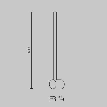 Maytoni MOD237WL-L6BS3K - Aplique LED LIGHT STICK LED/7W/230V 3000K dorado