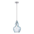 Maytoni MOD238-PL-01-BL - Lámpara colgante EUSTOMA 1xE14/40W/230V azul