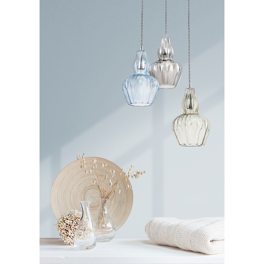 Maytoni MOD238-PL-01-TR - Lámpara colgante EUSTOMA 1xE14/40W/230V transparente