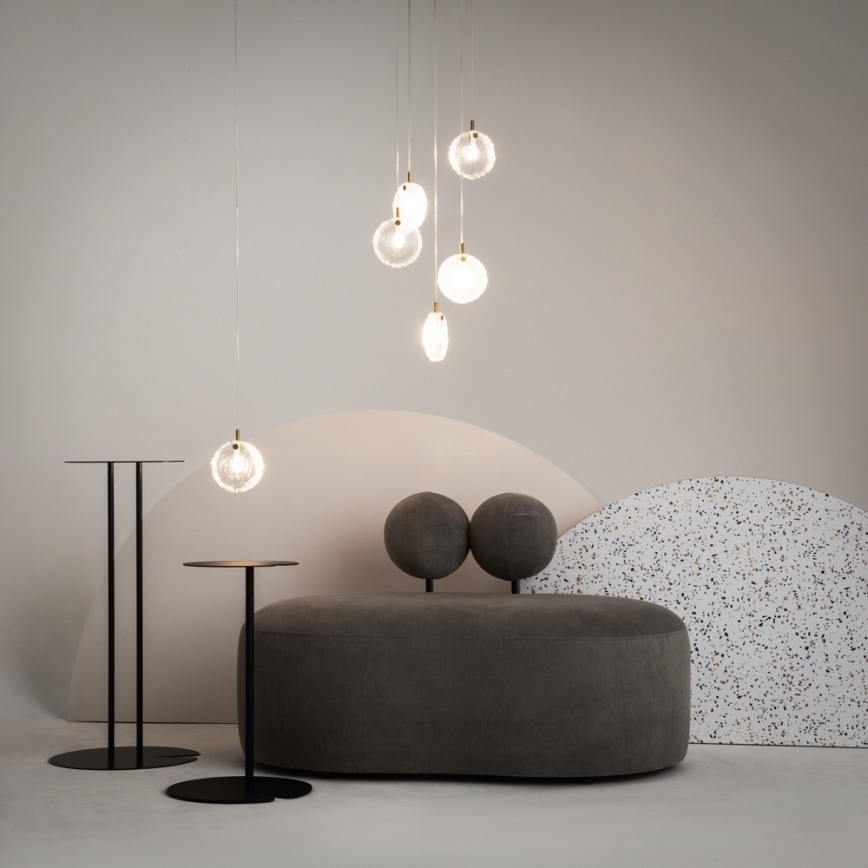 Maytoni MOD254PL-05BS - Lámpara colgante FROZEN 5xG4/28W/230V latón