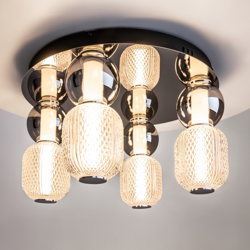 Maytoni MOD273CL-L60CH3K - Plafón LED DROP 4xLED/15W/230V diá. 43 cm cromo brillante