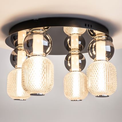 Maytoni MOD273CL-L60CH3K - Plafón LED DROP 4xLED/15W/230V diá. 43 cm cromo brillante