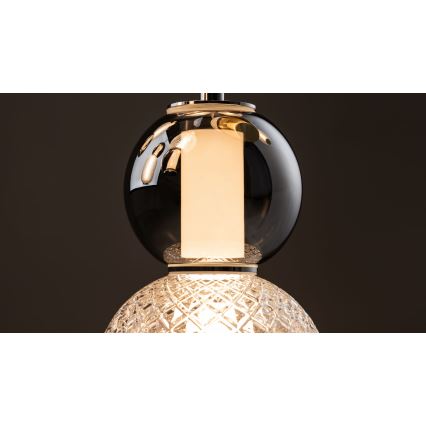 Maytoni MOD273CL-L60CH3K - Plafón LED DROP 4xLED/15W/230V diá. 43 cm cromo brillante