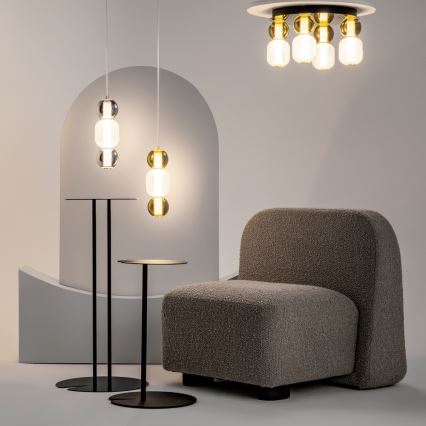 Maytoni MOD273CL-L60G3K - Plafón LED DROP 4xLED/15W/230V diá. 43 cm dorado