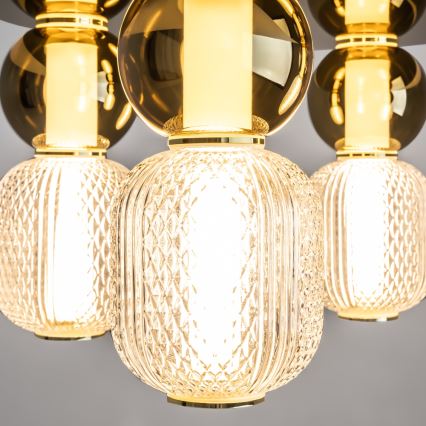 Maytoni MOD273CL-L60G3K - Plafón LED DROP 4xLED/15W/230V diá. 43 cm dorado