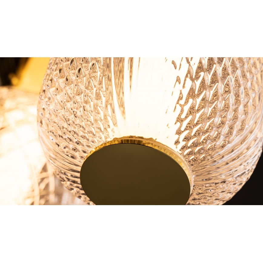Maytoni MOD273CL-L60G3K - Plafón LED DROP 4xLED/15W/230V diá. 43 cm dorado