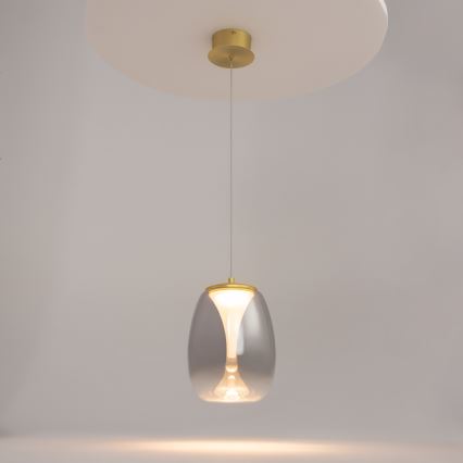 Maytoni MOD282PL-L8G3K - Lámpara LED colgante SPLASH LED/7W/230V 3000K dorado