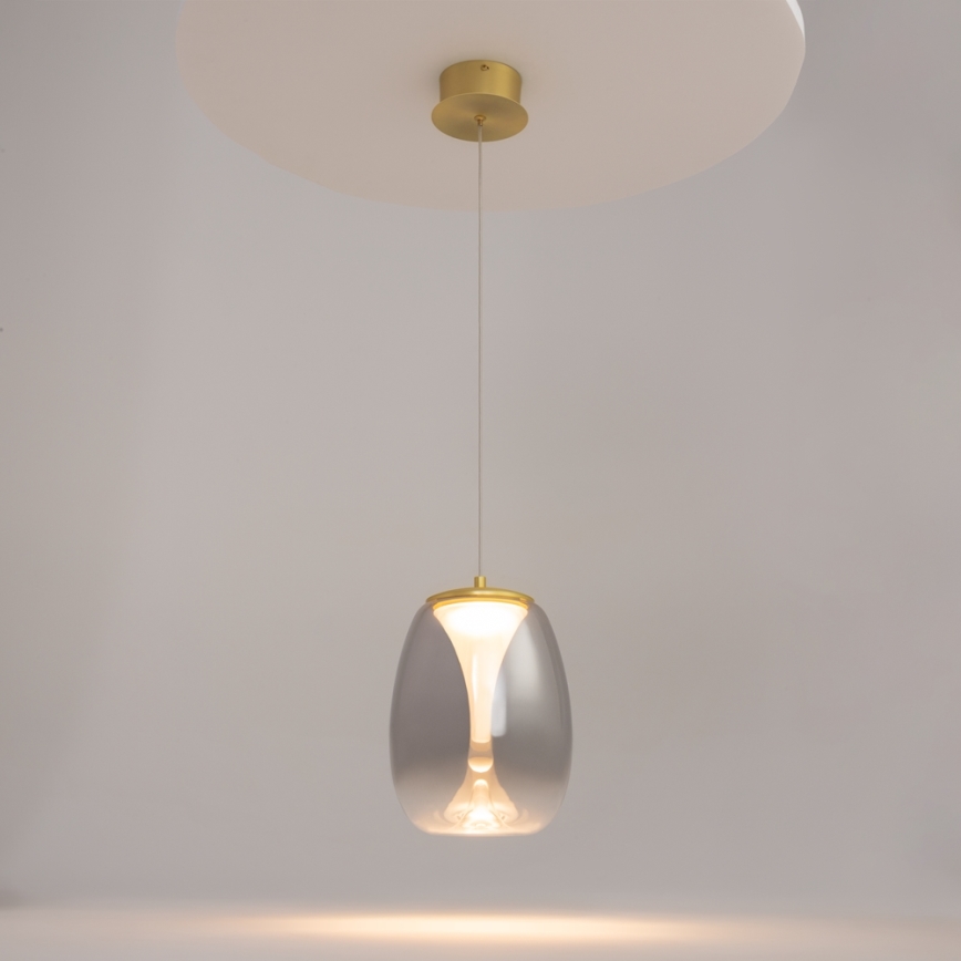 Maytoni MOD282PL-L8G3K - Lámpara LED colgante SPLASH LED/7W/230V 3000K dorado