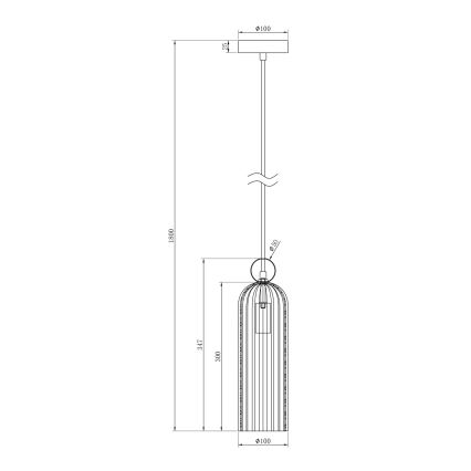 Maytoni MOD302PL-01W - Lámpara colgante ANTIC 1xE14/40W/230V dorado/blanco