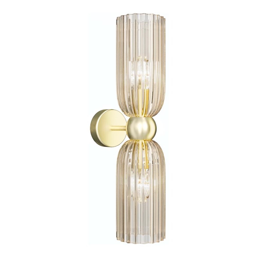 Maytoni MOD302WL-02CG - Aplique ANTIC 2xE14/40W/230V dorado/beige