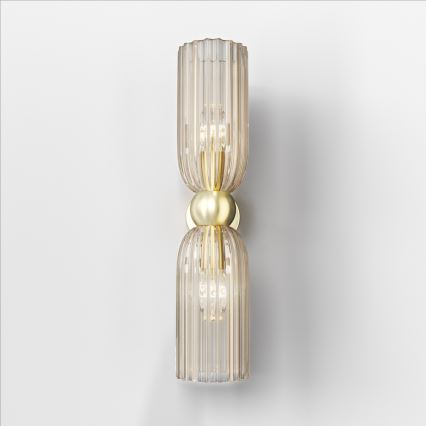 Maytoni MOD302WL-02CG - Aplique ANTIC 2xE14/40W/230V dorado/beige