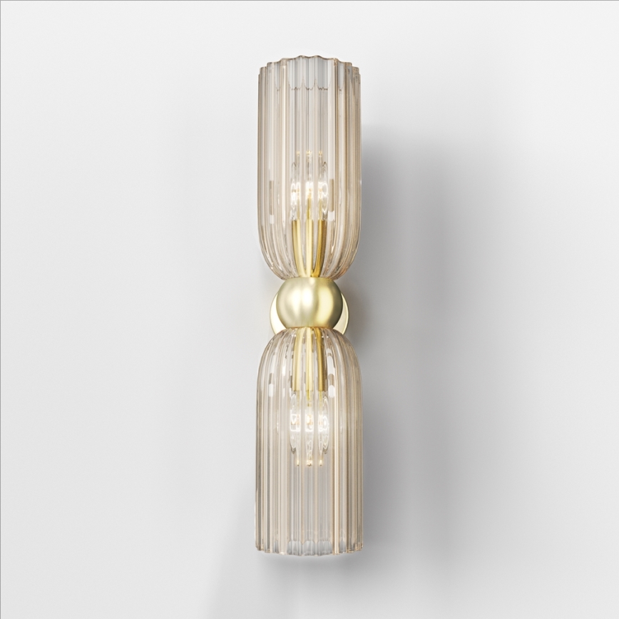 Maytoni MOD302WL-02CG - Aplique ANTIC 2xE14/40W/230V dorado/beige