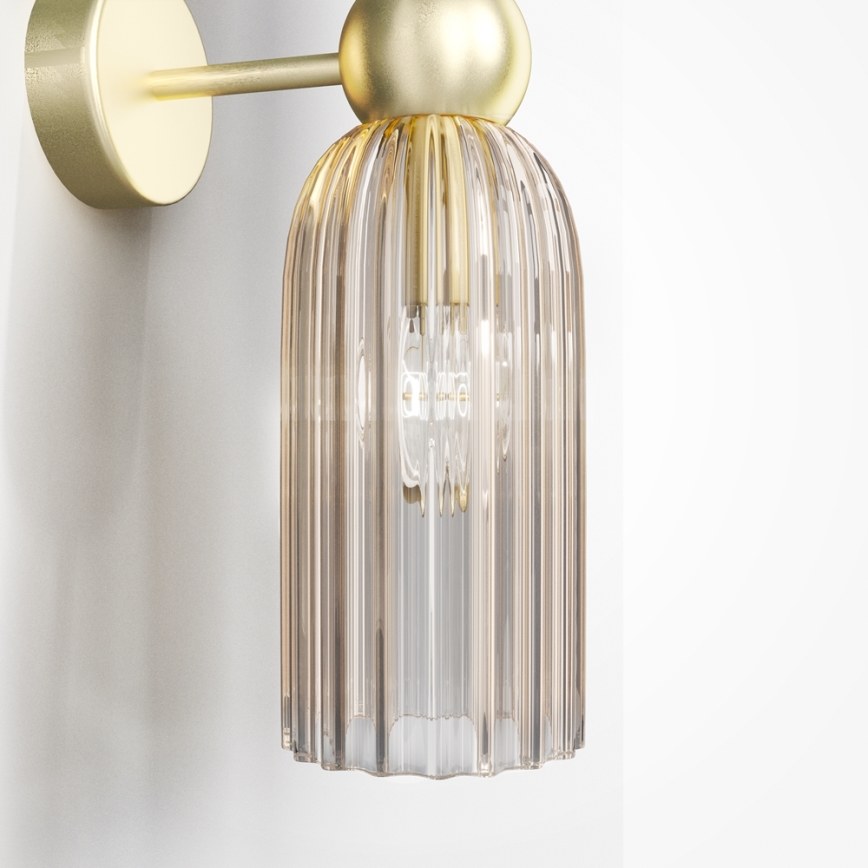 Maytoni MOD302WL-02CG - Aplique ANTIC 2xE14/40W/230V dorado/beige