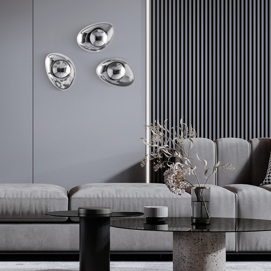 Maytoni MOD306WL-01CH - Aplique MABELL 1xE14/40W/230V cromo brillante