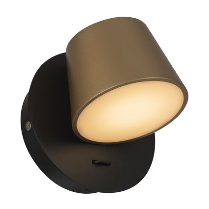 Maytoni MOD421WL-L6BBS3K - Aplique LED PIXEL 7W/230V 3000K dorado/negro