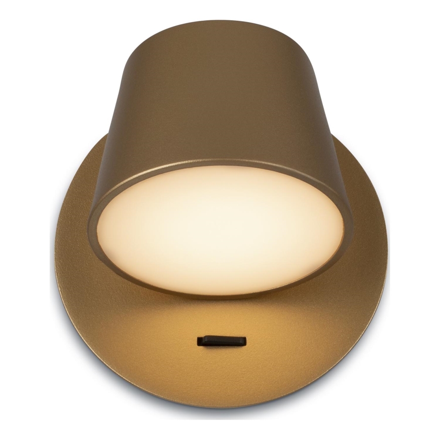 Maytoni MOD421WL-L6BS3K - Aplique LED PIXEL LED/7W/230V 3000K dorado