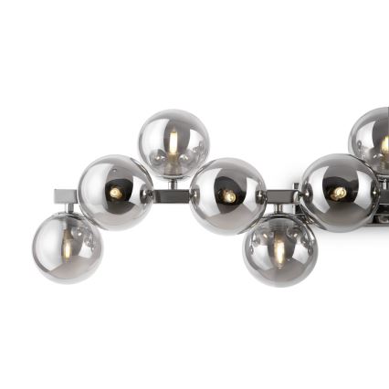 Maytoni MOD547WL-13CH - Aplique de pared DALLAS 13xG9/28W/230V color ahumado